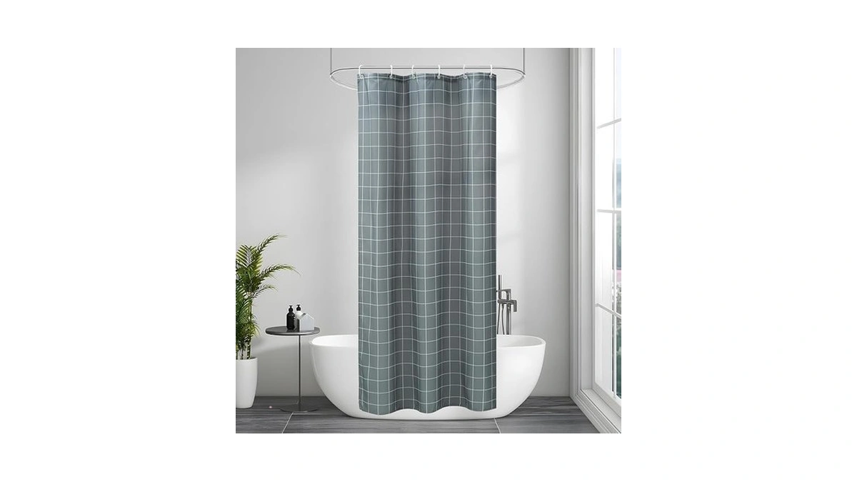 Aoohome 36 X 72 Grey And White Fabric Small Shower