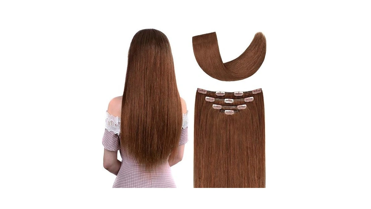 14" Hair Extensions Clip In Remy Human Hair For Women
