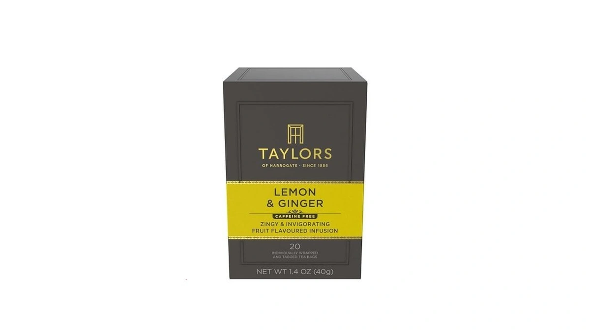 Taylors Of Harrogate Lemon & Ginger, Herbal Tea, Individually Wrapped