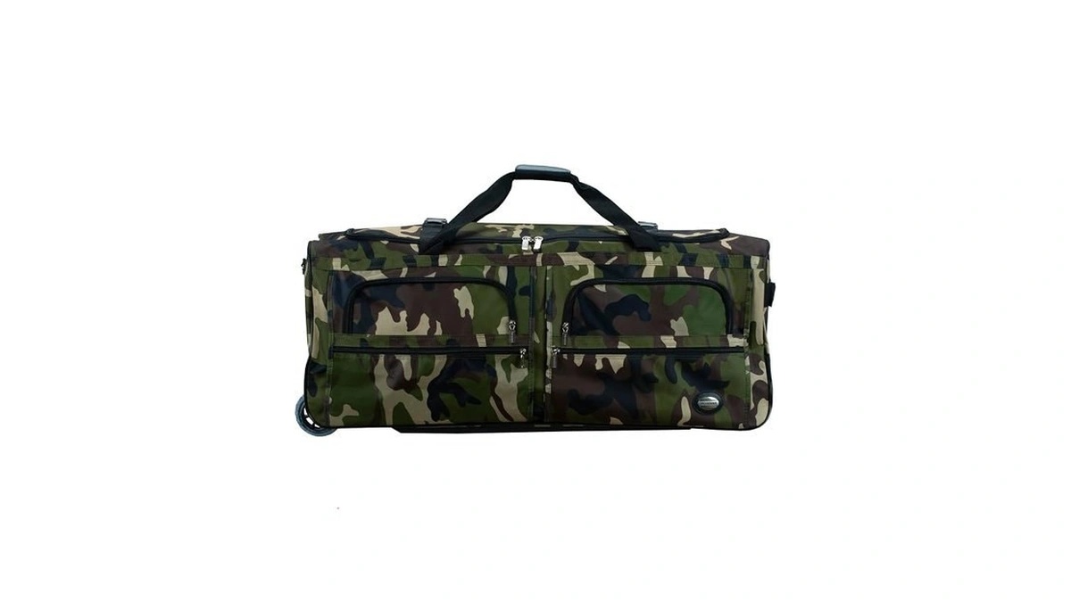 Rockland 22" Polyester Rolling Duffel Bag, Camo