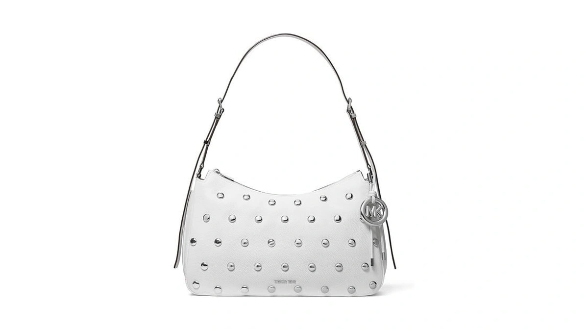 Michael Kors Nolita Medium Top Zip Convertible Shoulder, Silver-tone Hardware/matte