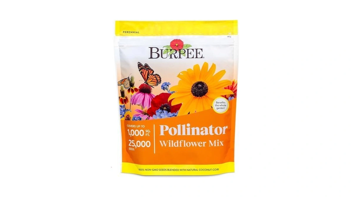 Burpee Wildflower 25,000 Bulk, 1 Bag, 18 Varieties Of Non-gmo