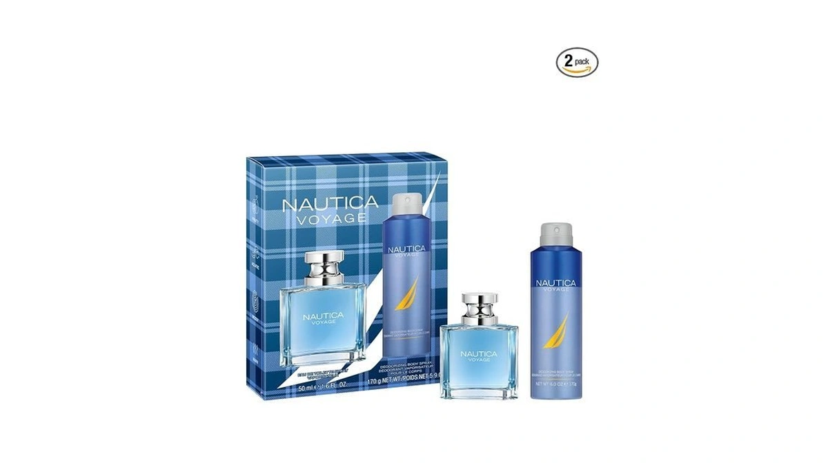 Nautica Voyage Giftset, 1.6 Fl Oz Edt + 5.9 Oz