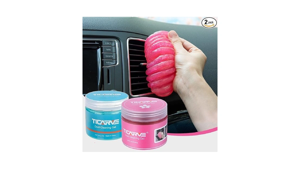 Ticarve 2pack Cleaning Gel Car Putty Slime For Detailing Putty