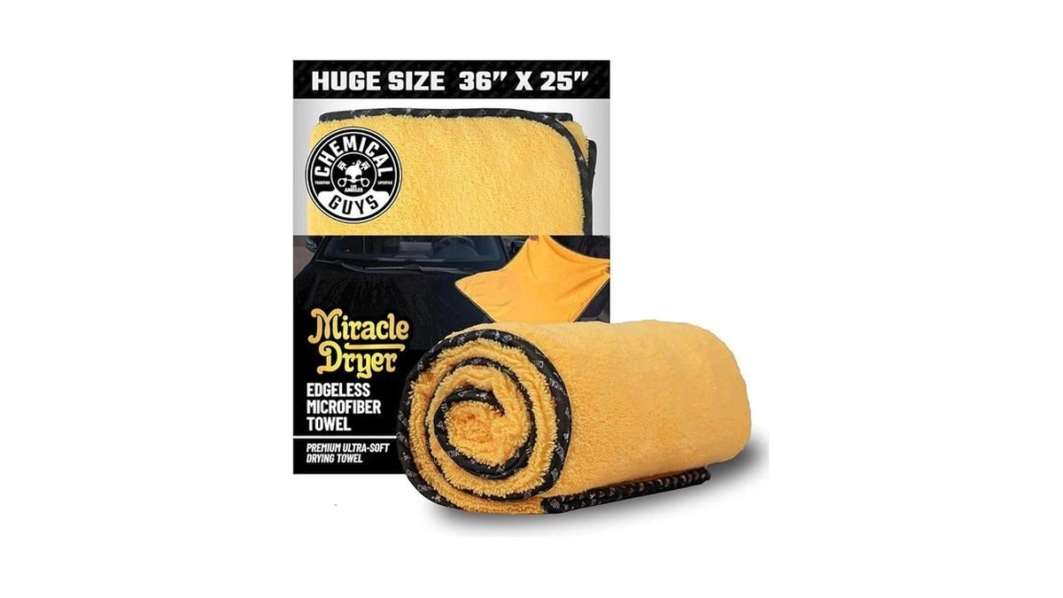 Chemical Guys Large Microfiber Drying Towel For Cars Trucks Suvs