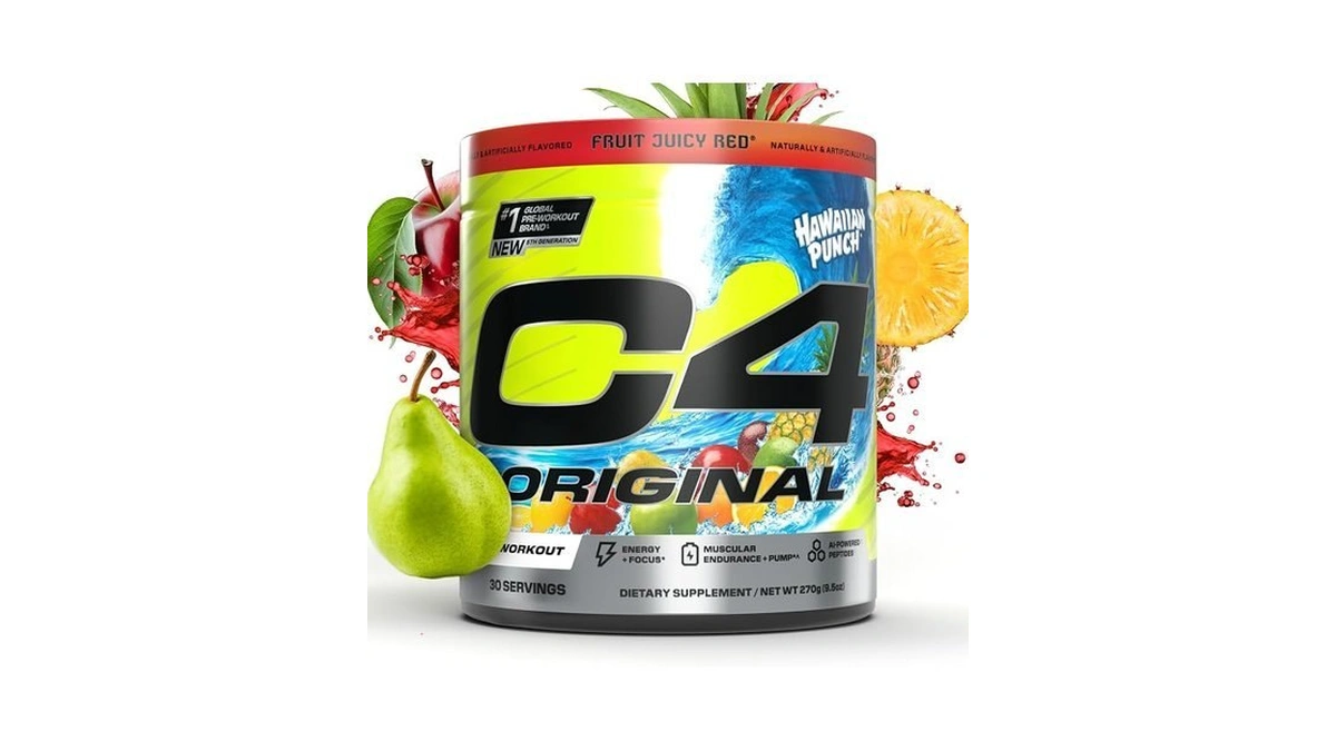 C4 Original Hawaiian Punch Pre-workout - Fruit Juicy Red (30