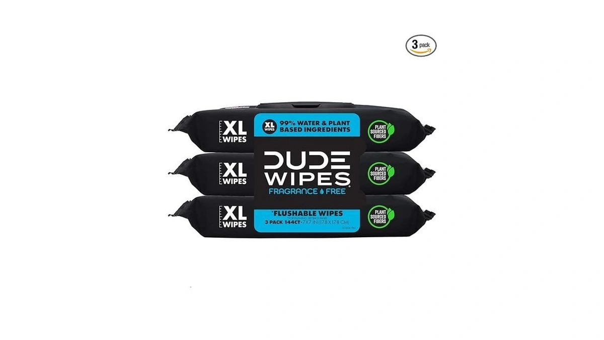 Dude Wipes Unscented Flushable Wipes - Extra-large Adult Wet Wipes