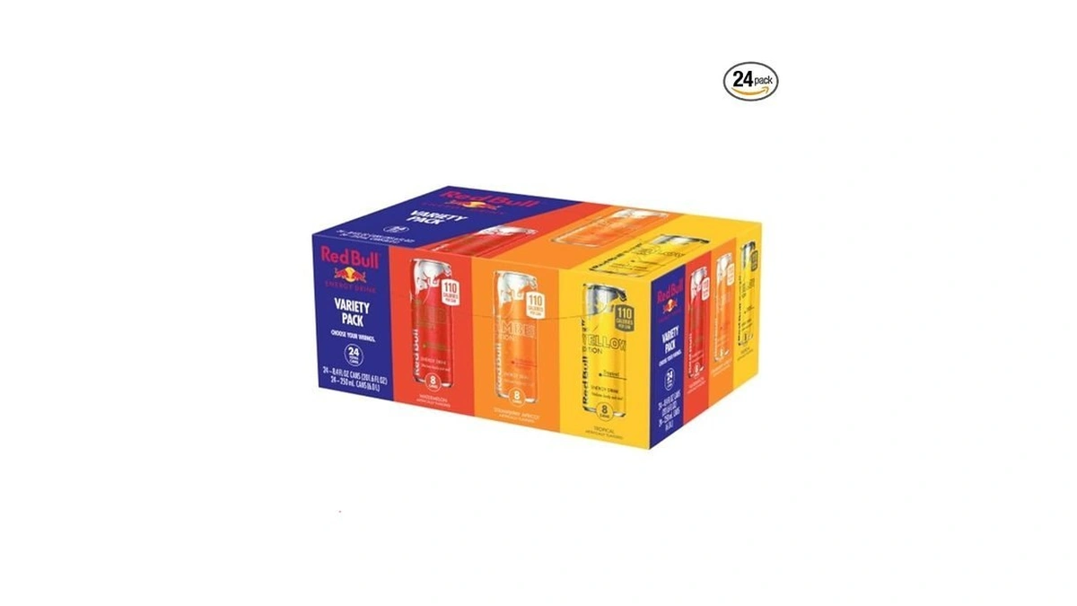 Red Bull Energy Drink Variety Pack, Red Edition, Amber Edition
