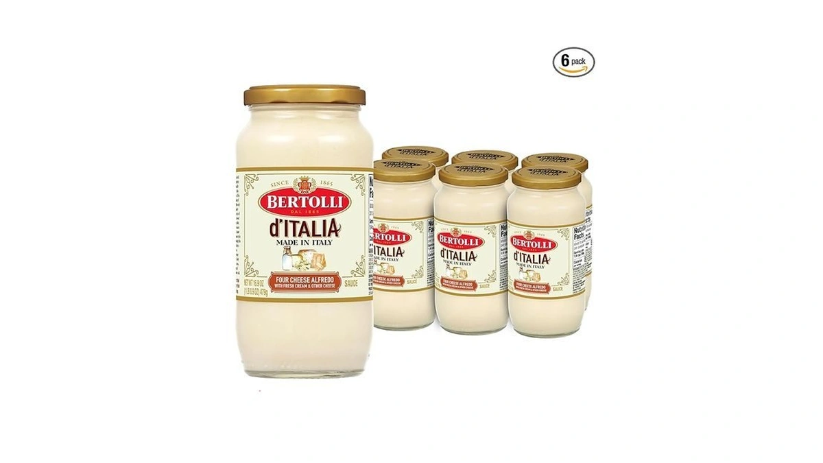 Bertolli D'italia Four Cheese Alfredo Sauce, Italian Spaghetti Sauce, 16.9