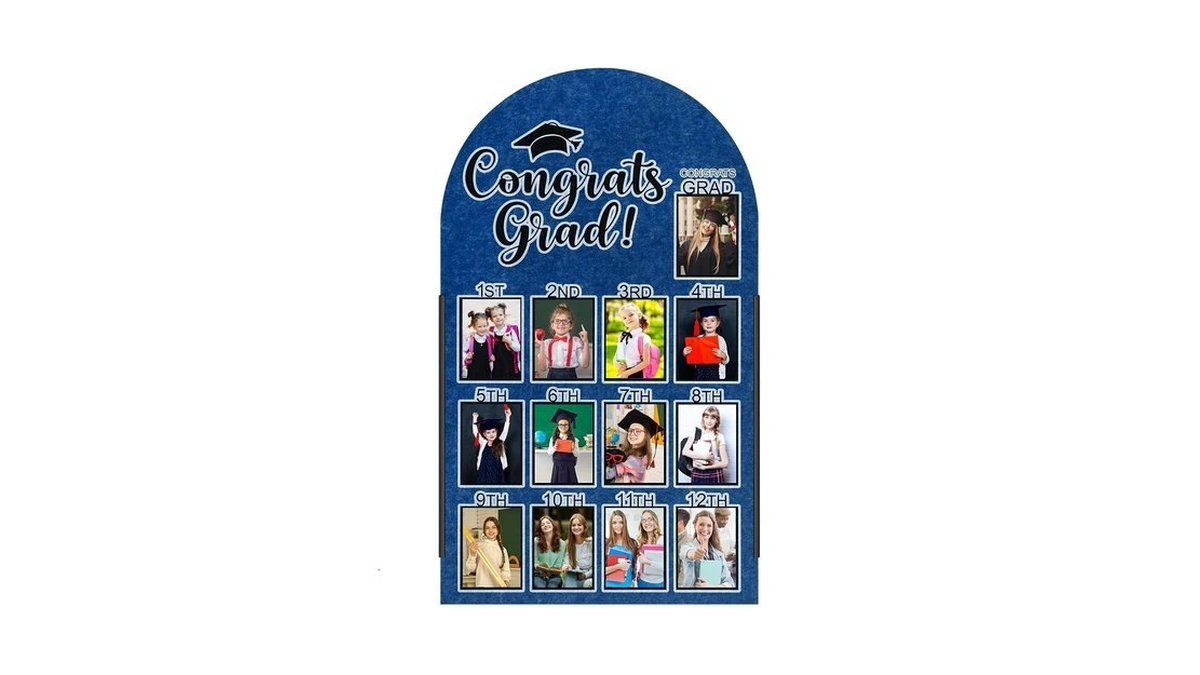 Croblissful 27 X 16 Inch Graduation Photo Board Picture Frames