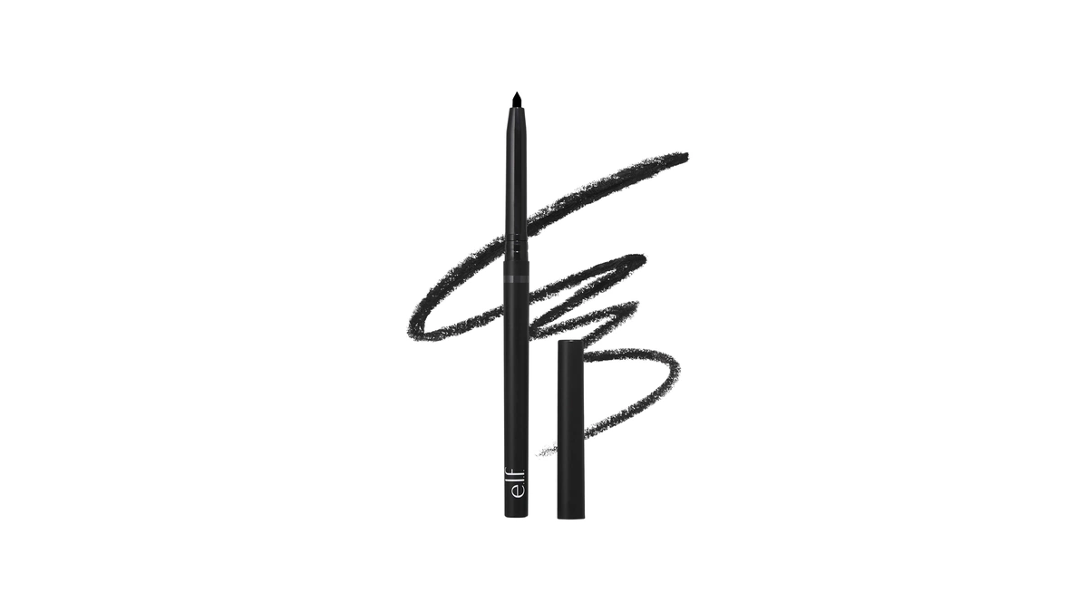E.l.f. No Budge Retractable Eyeliner, Creamy, Ultra-pigmented & Waterproof, Creates