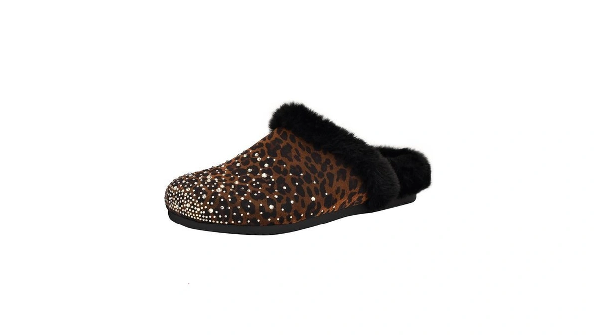Guess Women's Gascona Mule, Dark Brown Velvet Multi 200, 8