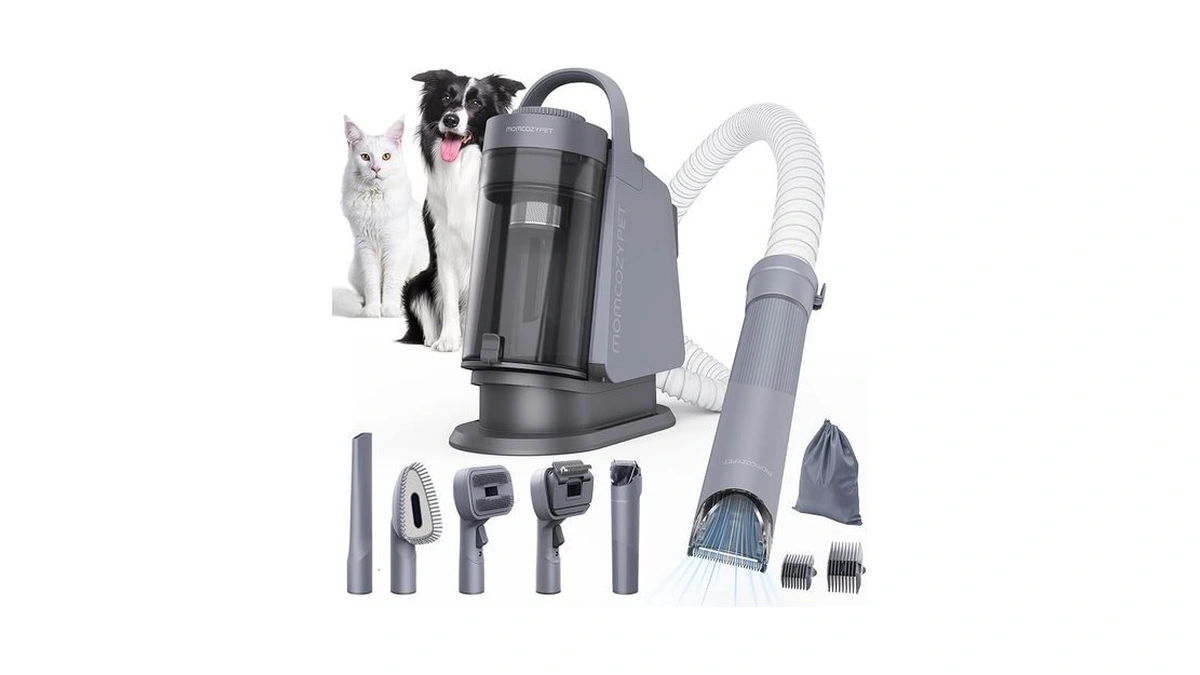 Dog Grooming Kit, Furease Dog Grooming Vacuum With Dog Clippers