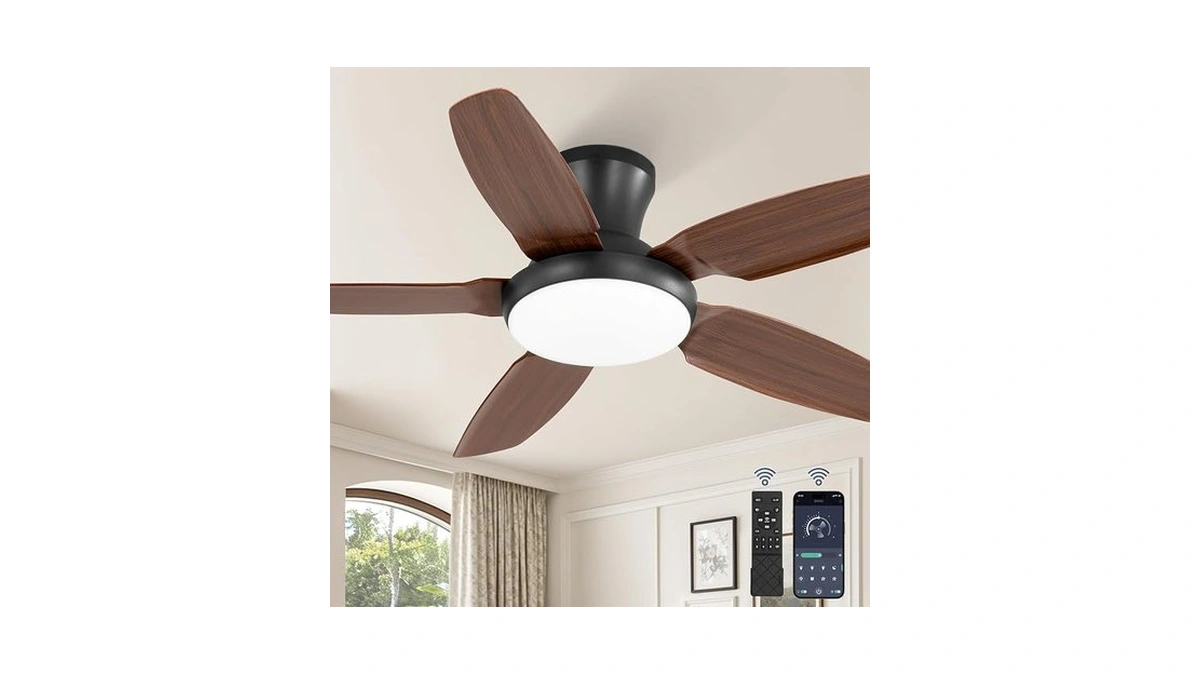 Fanbulous Ceiling Fans With Lights, 42 Inch Low Profile Flush