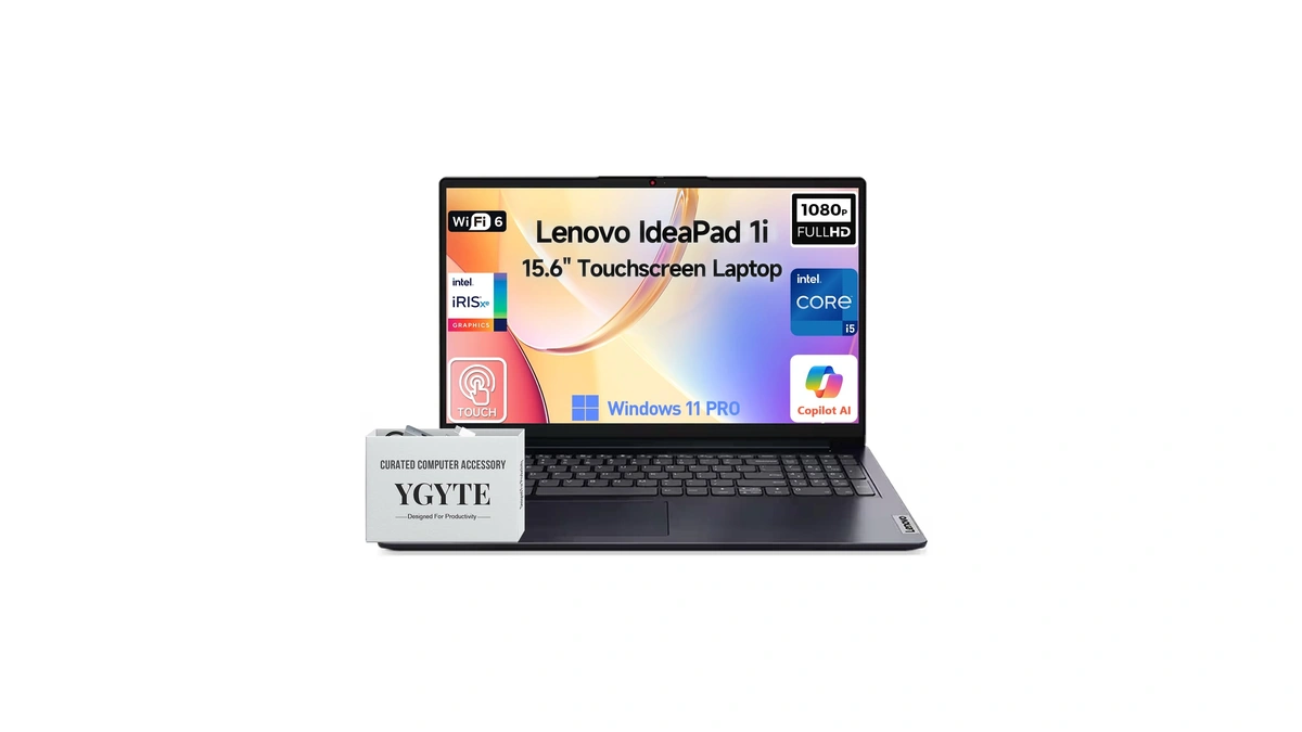 Lenovo 2026 Ideapad 1i 15 Inch Touchscreen Laptop Computer, 15.6"