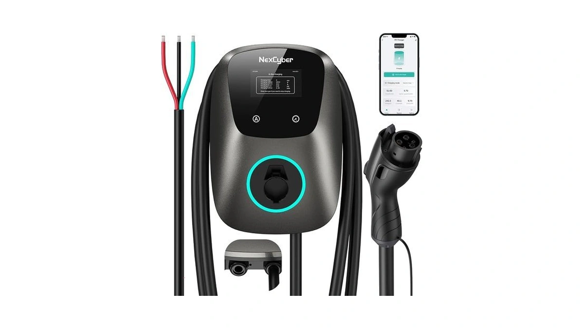 Nexcyber Level 2 Ev Charger(wifi App/plug-play), 48a Hardwired(no Plug), 25ft