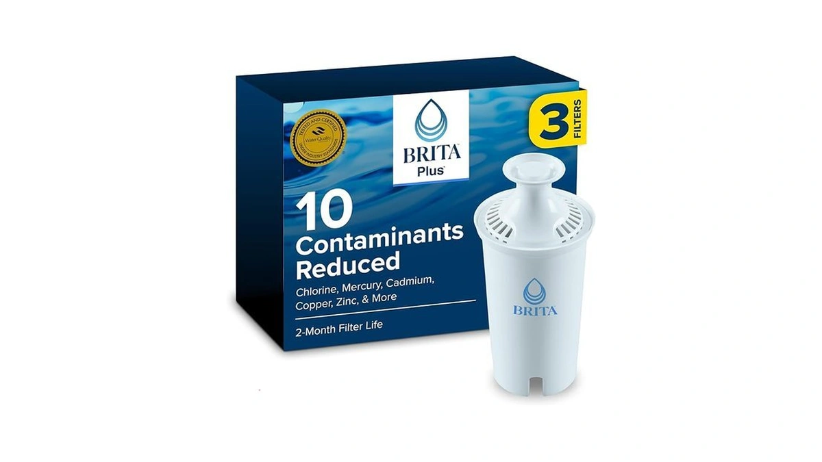 Brita Britaplus Replacement Water Filter For Pitchers And Dispensers, Wqa