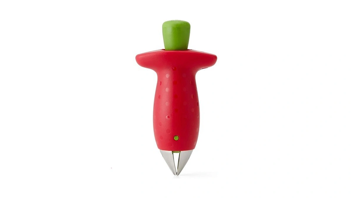Chef'n Original Stem Gem Strawberry Huller, Red/green - 102-138-005