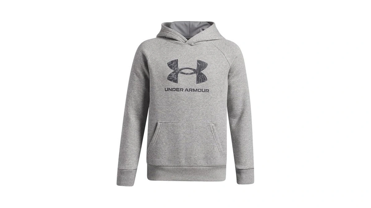 Under Armour Boys' Rival Fleece Big Logo Print Fill Hoodie,