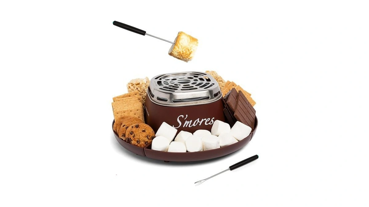 Nostalgia Tabletop Indoor Electric S'mores Maker - Smores Kit With