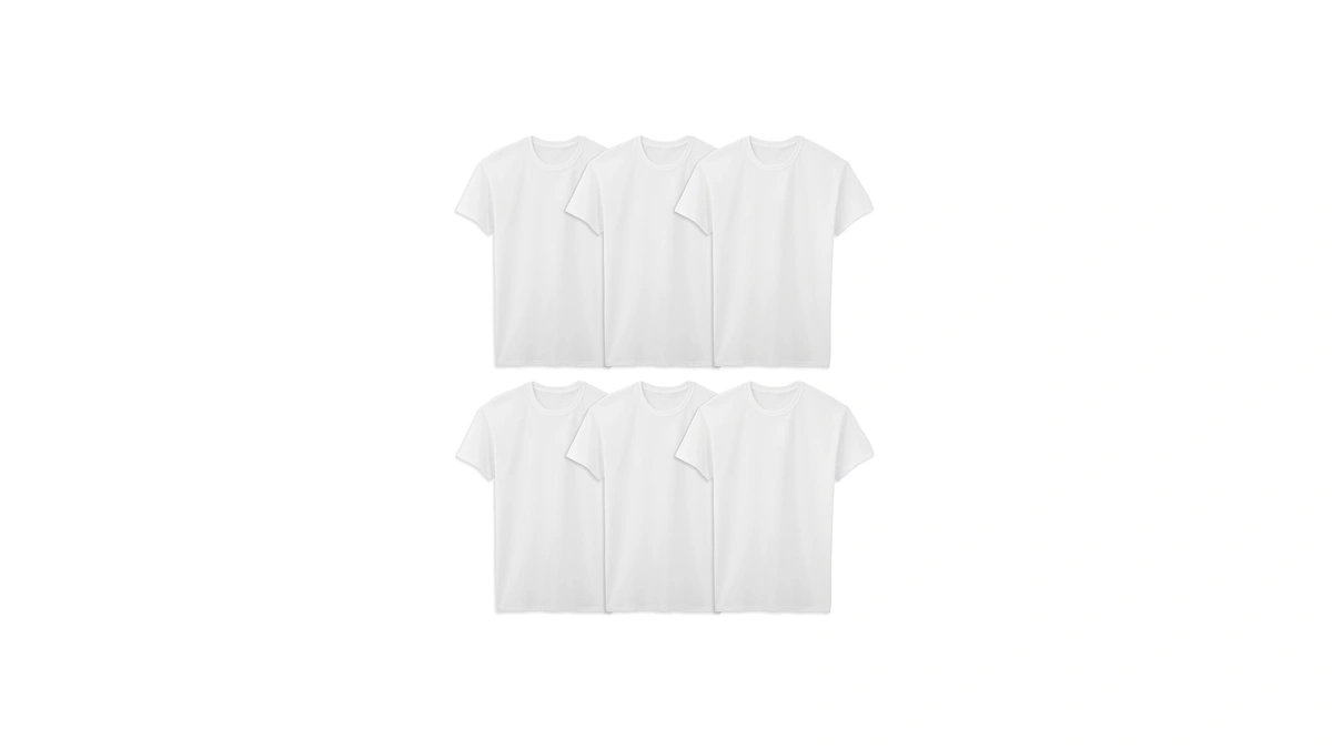 Fruit Of The Loom Mens Stay Tucked Crew T-shirt Underwear,