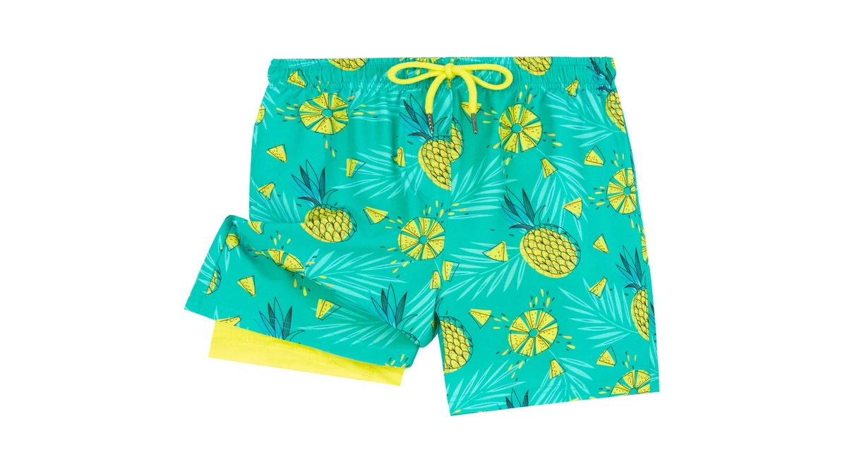 Umelok Boys Swim Trunks Swimsuit Boxer Brief 2 In 1
