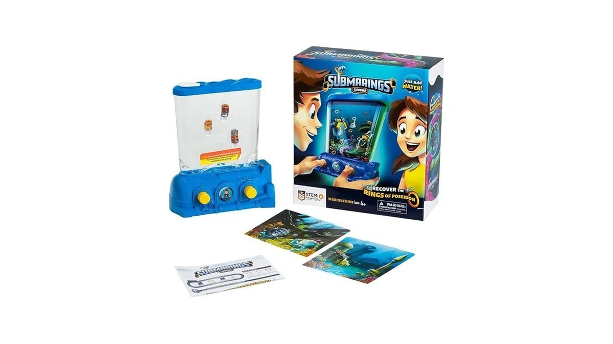 Clawsome! Submarings Handheld Water Game | Retro Mini Ocean Ring