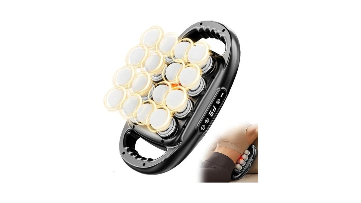 Binxalin 16 Head Deep Tissue Massage Gun, Handheld Percussion Massager
