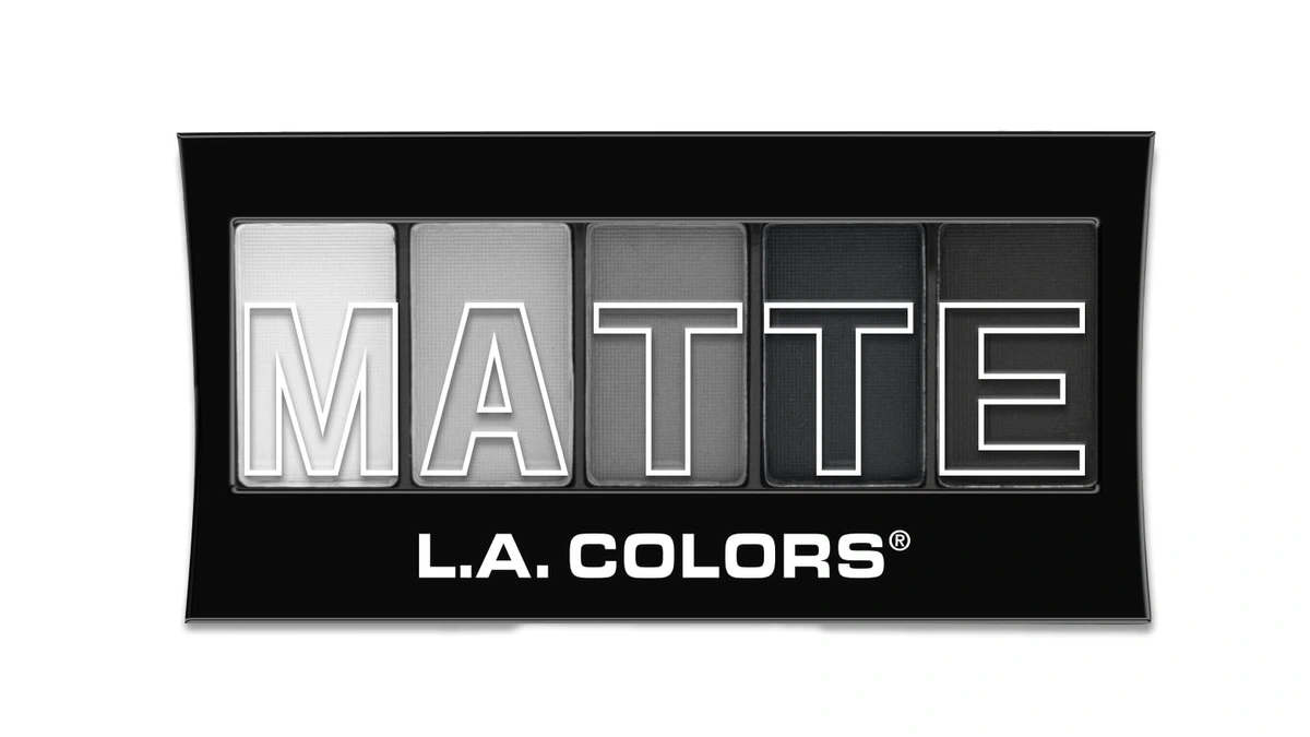 L.a. Colors 5 Color Matte Eyeshadow, Black Lace, 0.08 Oz