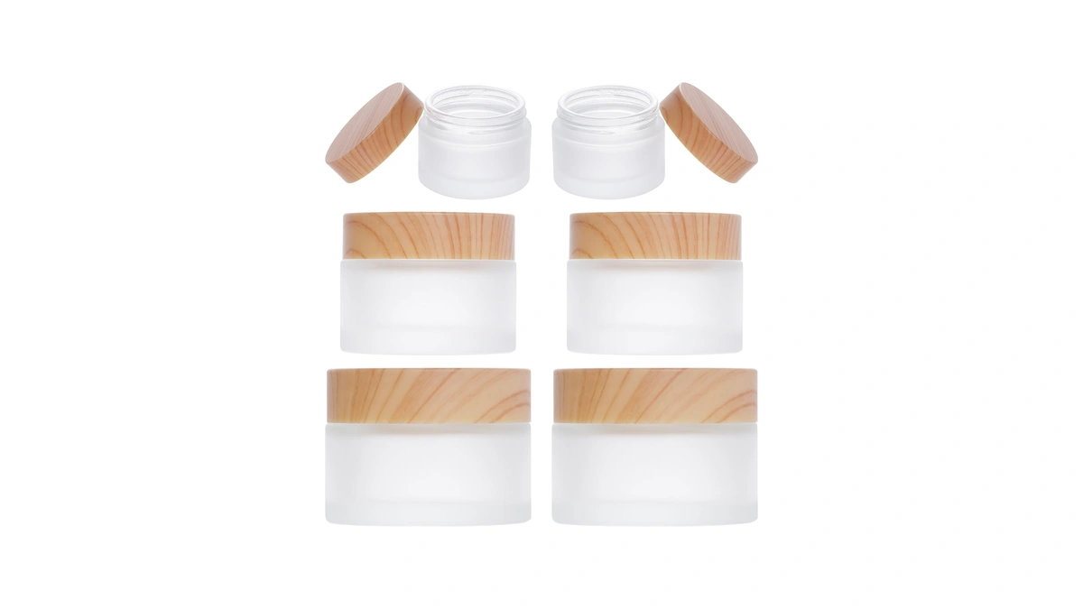 Miayon Pcs Glass Lotion Cream Container With ...