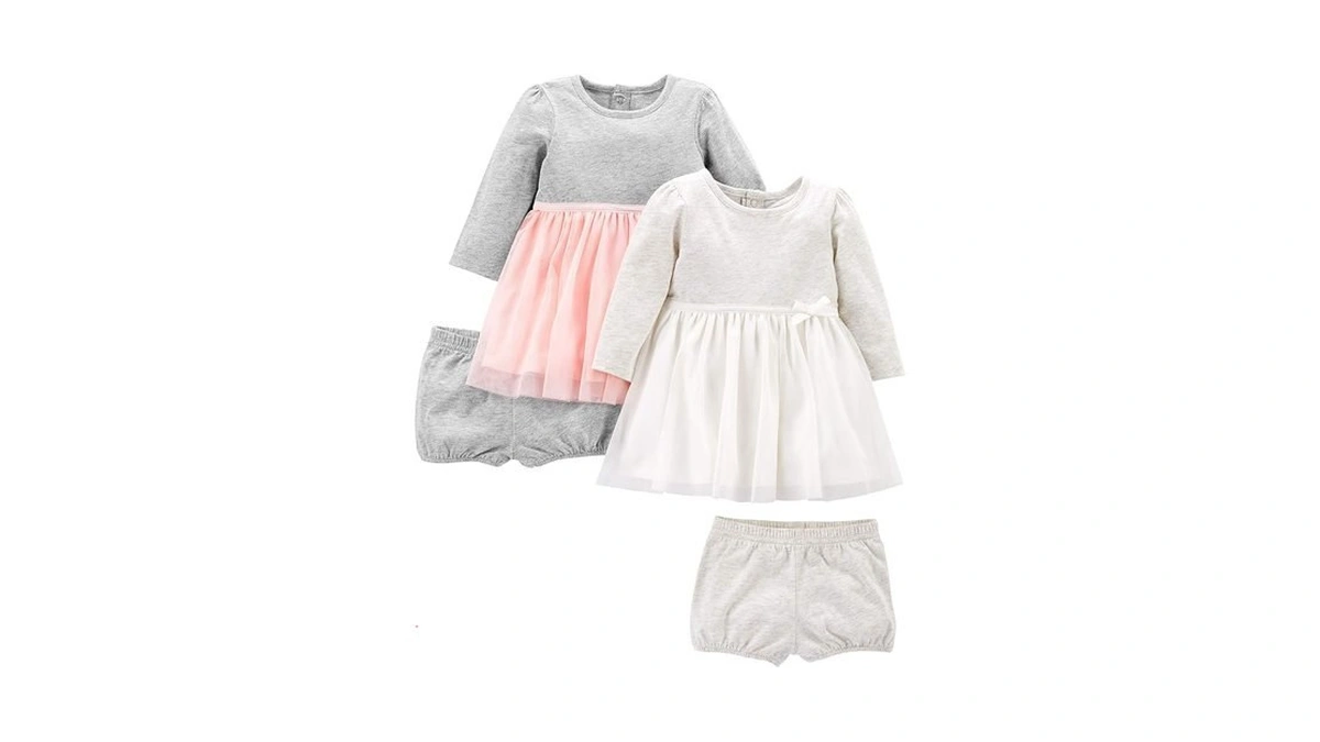 Simple Joys By Carter's Toddler Girl's 2- Pack Long-sleeve Dress