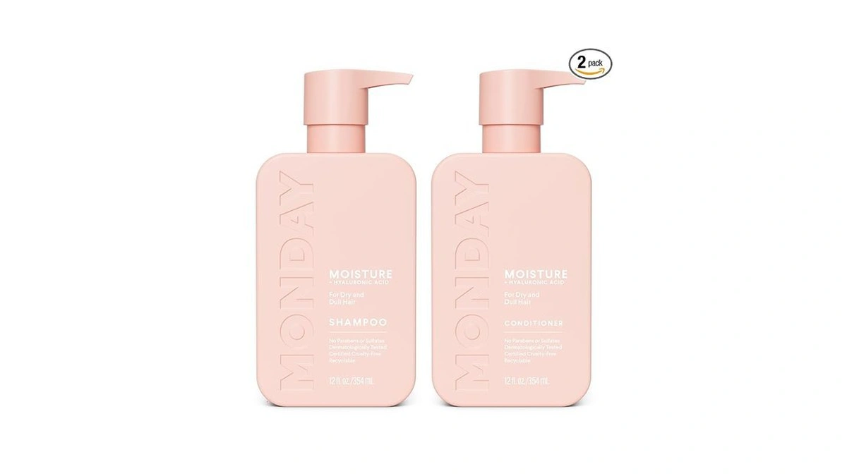 Monday Haircare Moisture Shampoo + Conditioner Set For Dry, Coarse,