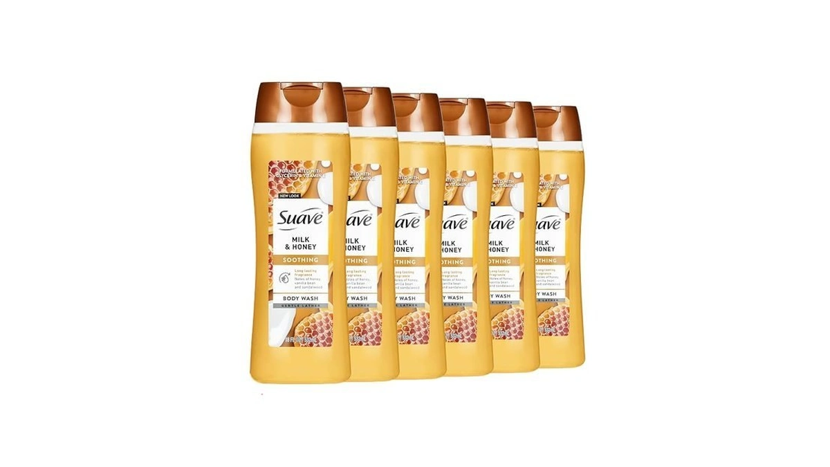 Suave Moisturizing Body Wash, With Milk & Honey And Vitamin
