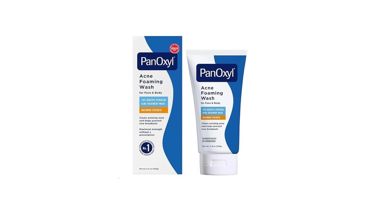 Panoxyl 10% Benzoyl Peroxide Acne Foaming Wash, Maximum Strength, Daily