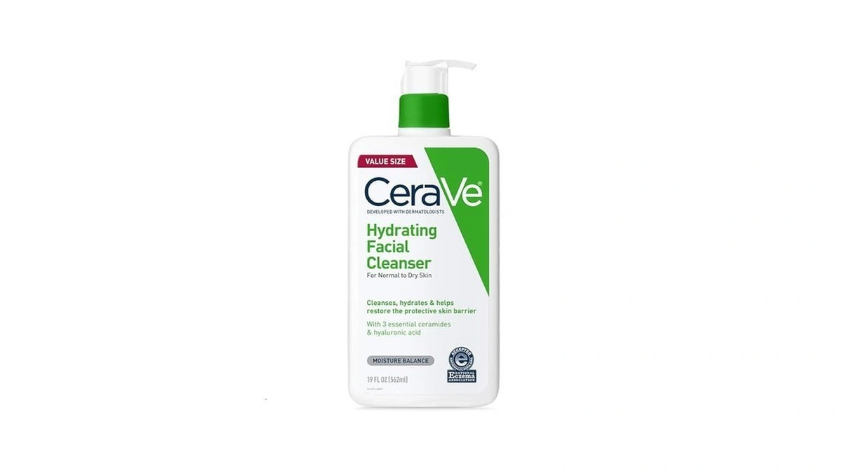 Cerave Hydrating Facial Cleanser, Moisturizing Face Wash For Dry Skin,