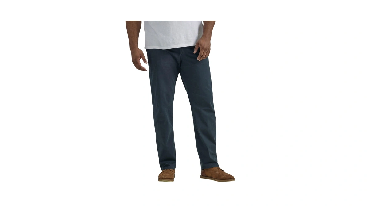 Lee Men's Big & Tall Extreme Motion Flat Front Regular