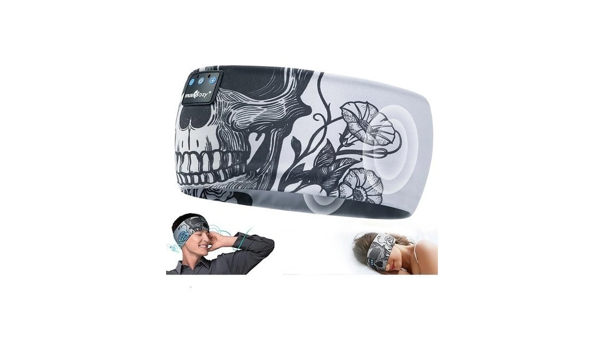 Musicozy Sleep Headphones Bluetooth Headband, Wireless Sleeping Headphones Music Sport