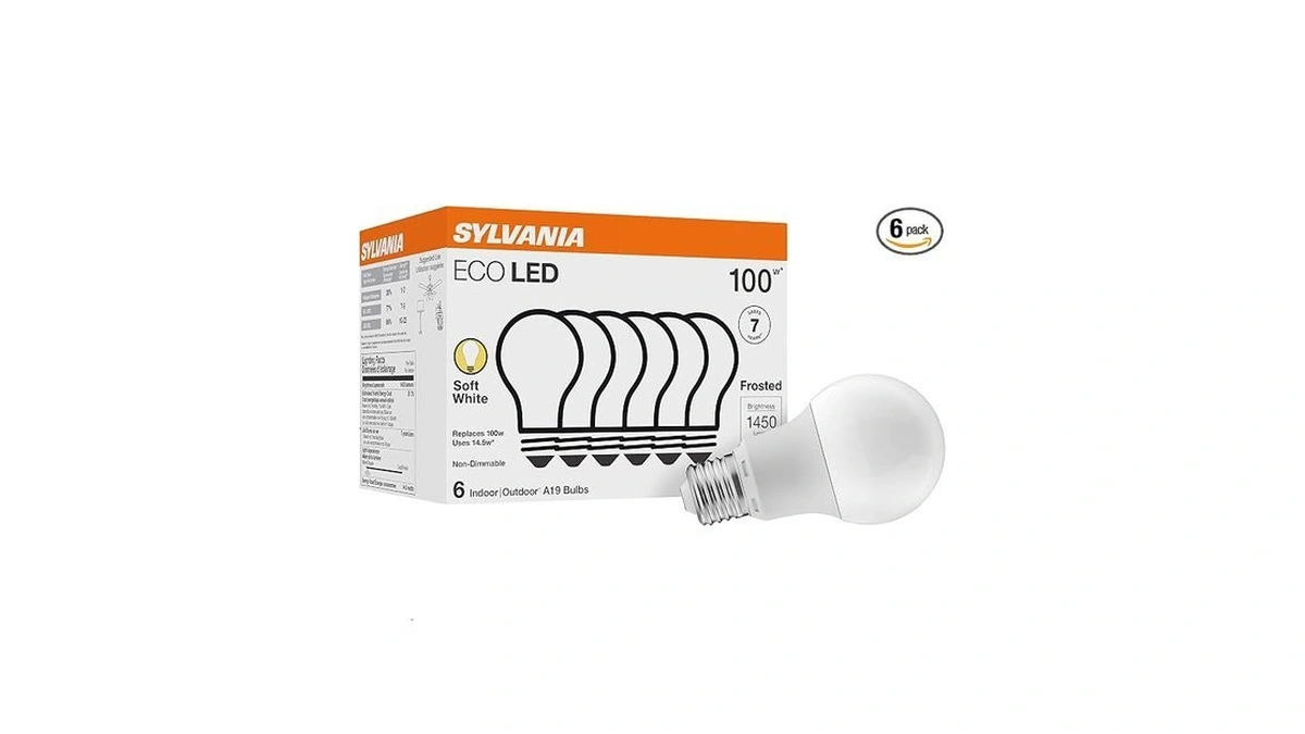 Sylvania Eco Led A19 Light Bulb, 100w Equivalent, Efficient 14.5w,