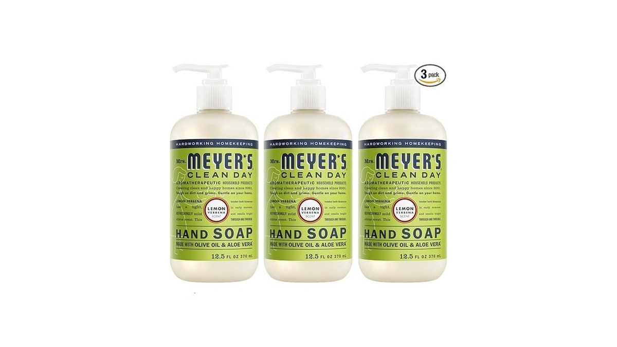 Mrs. Meyer's Clean Day Hand Soap, Lemon Verbena Scent, 12.5