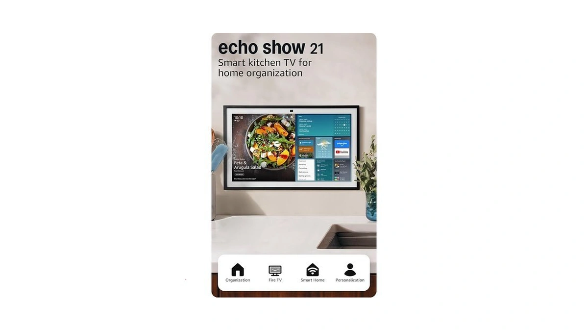 Amazon Echo Show 21 (newest Model), Full Hd 21" Kitchen
