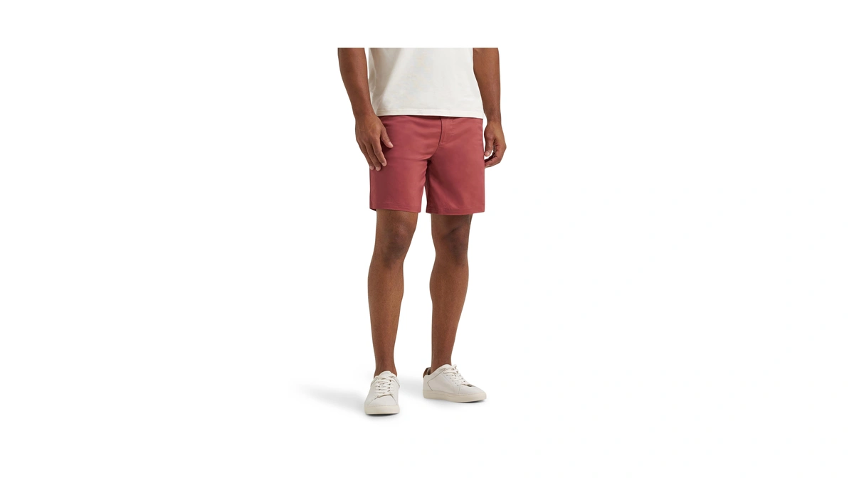 Lee Men's Extreme Motion 7" Flat Front Short, Punch, 30