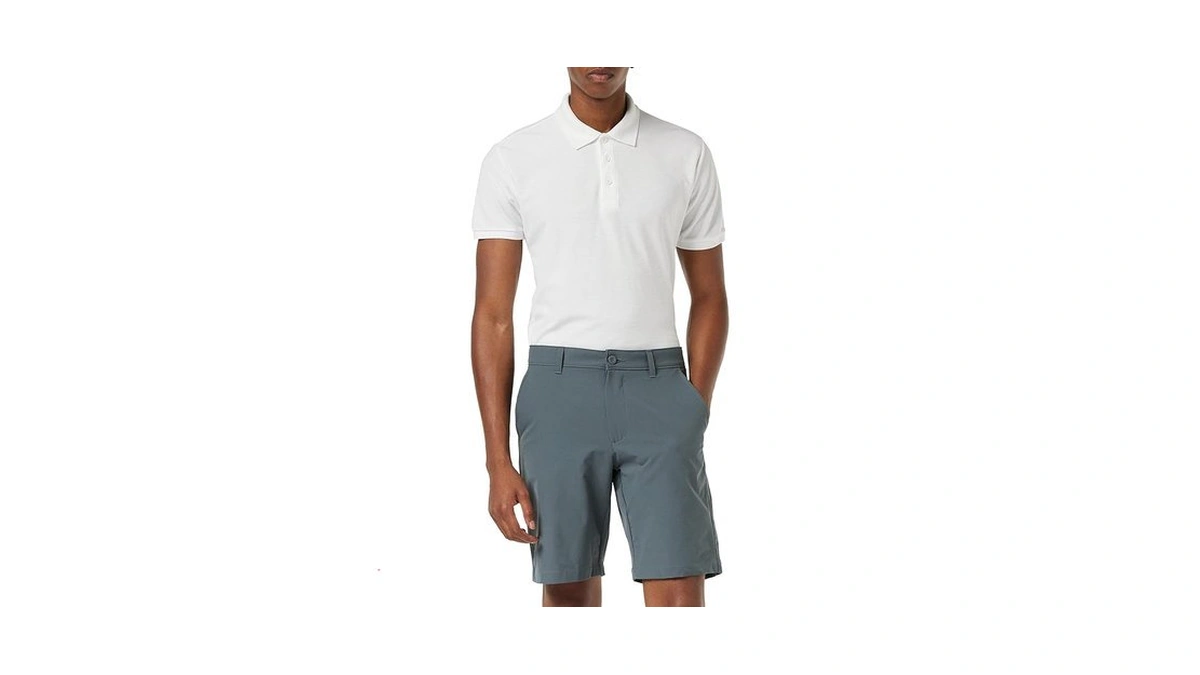 Under Armour Men's Tech Golf Shorts , Pitch Gray (012)/black,