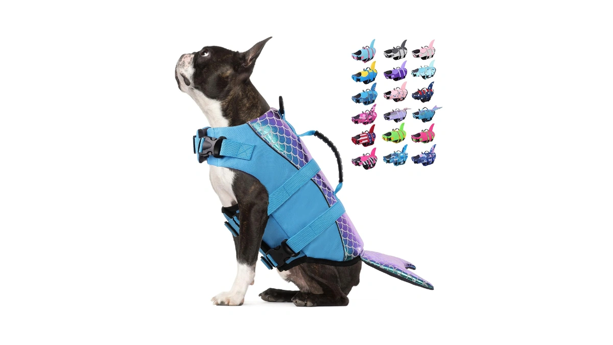 Bess Bridal Dog Life Jacket - Mermaid Life Vest For