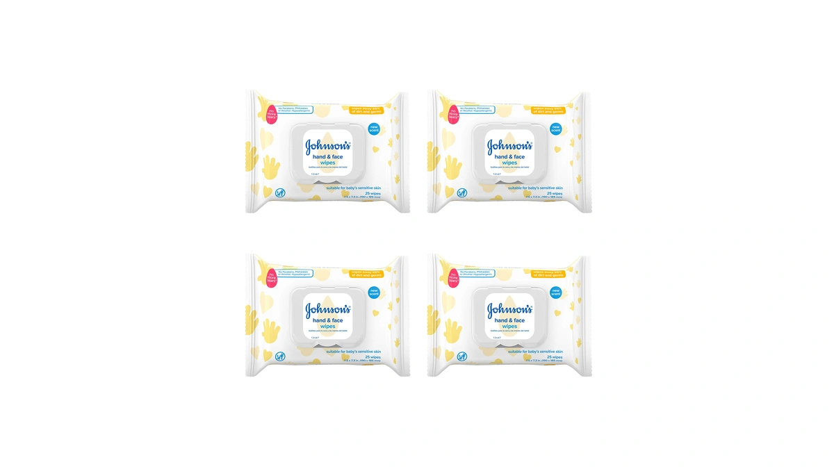 Johnson's Baby Hand & Face Baby Sanitizing Cleansing Wipes For