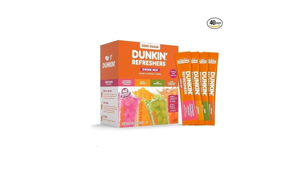 Dunkin’ Zero Sugar Refreshers Singles To Go! Powdered Drink Mix,