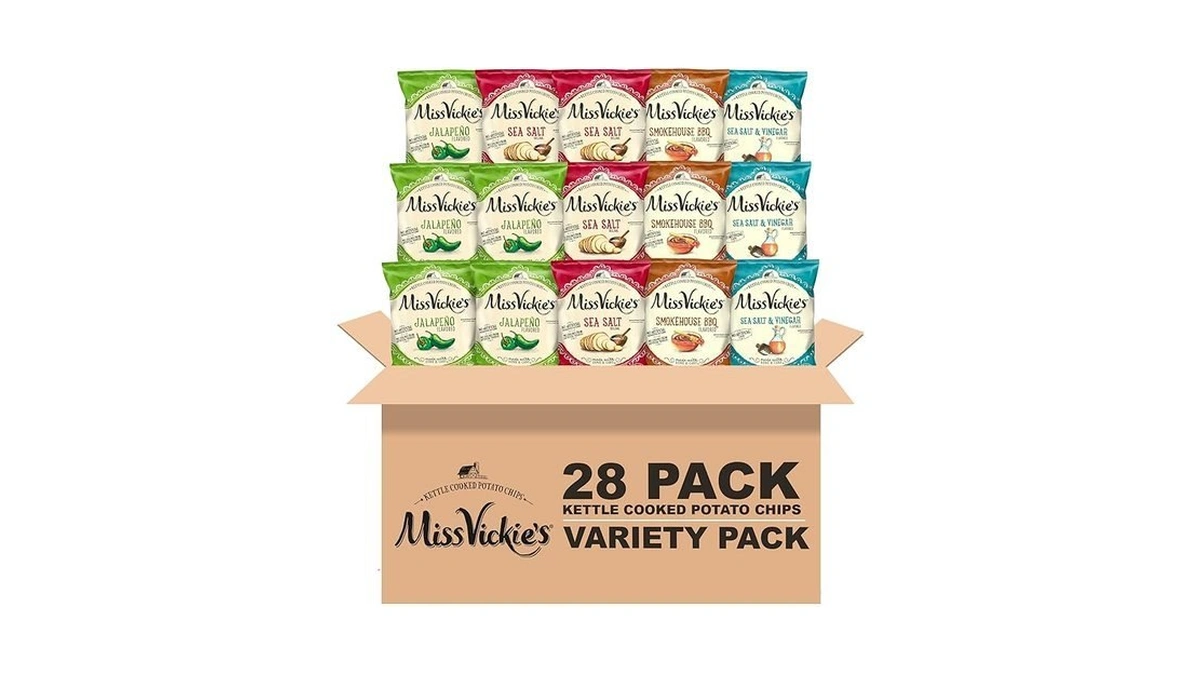 Miss Vickie's Kettle Cooked Potato Chips, Variety Pack, 1.375 Ounce