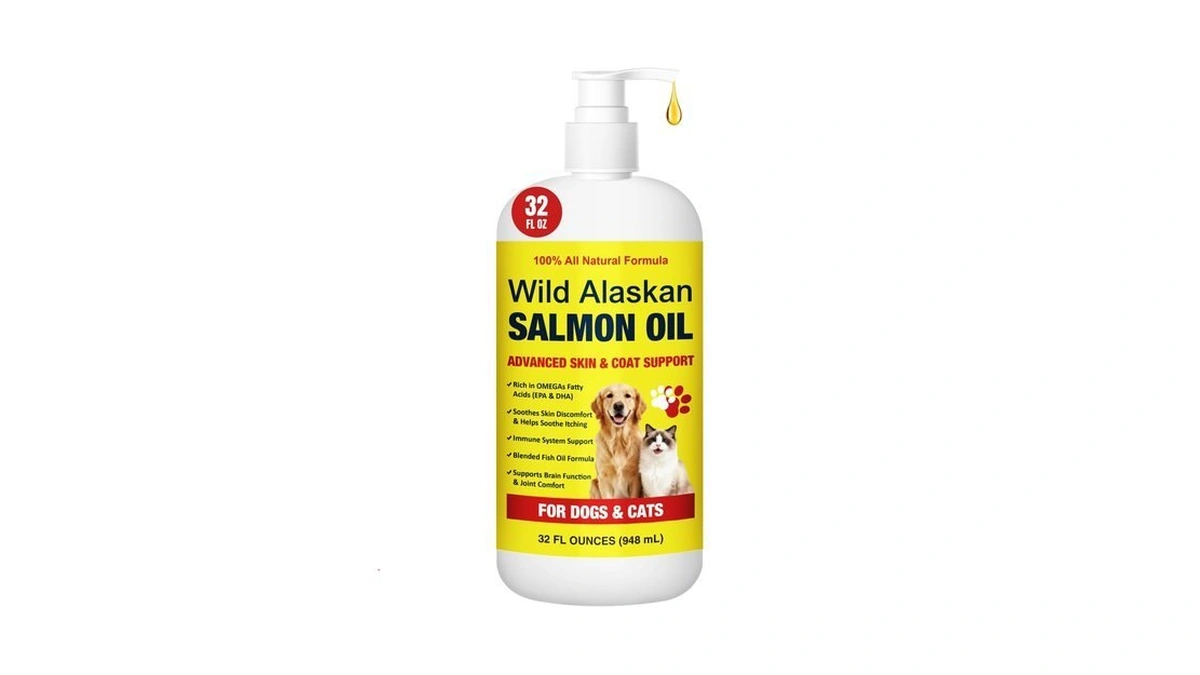 Wild Alaskan Salmon Oil For Dogs & Cats - 32oz