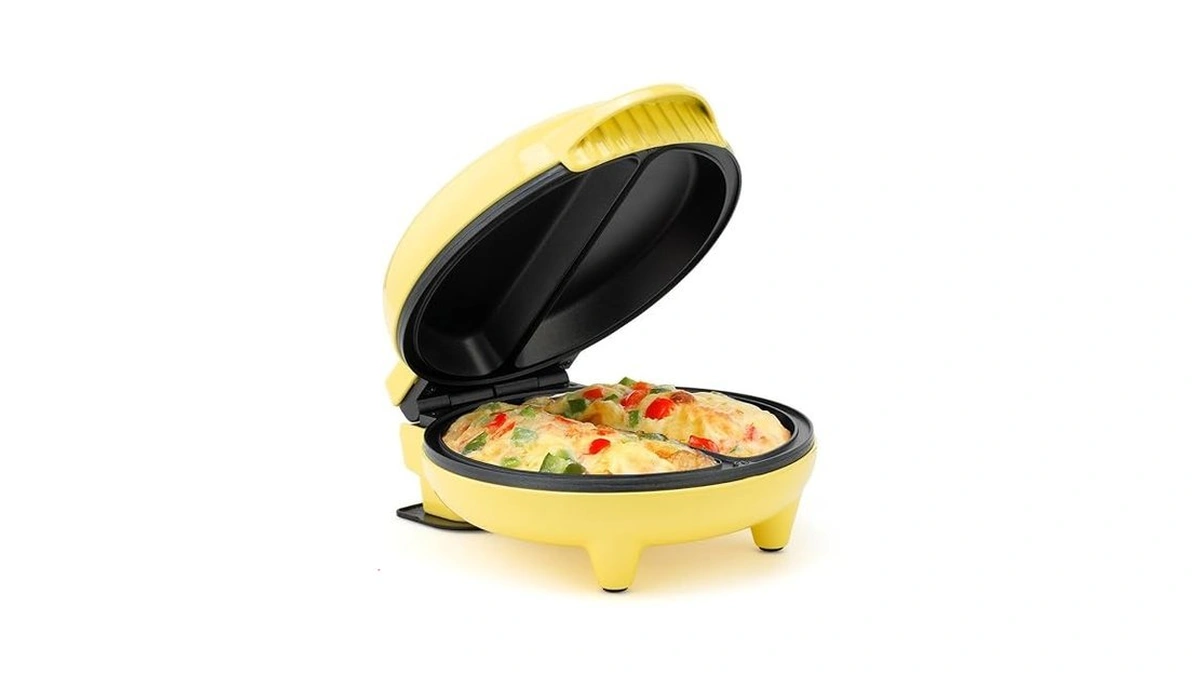 Holstein Housewares Stainless Steel 2 Section Omelet & Frittata Maker,