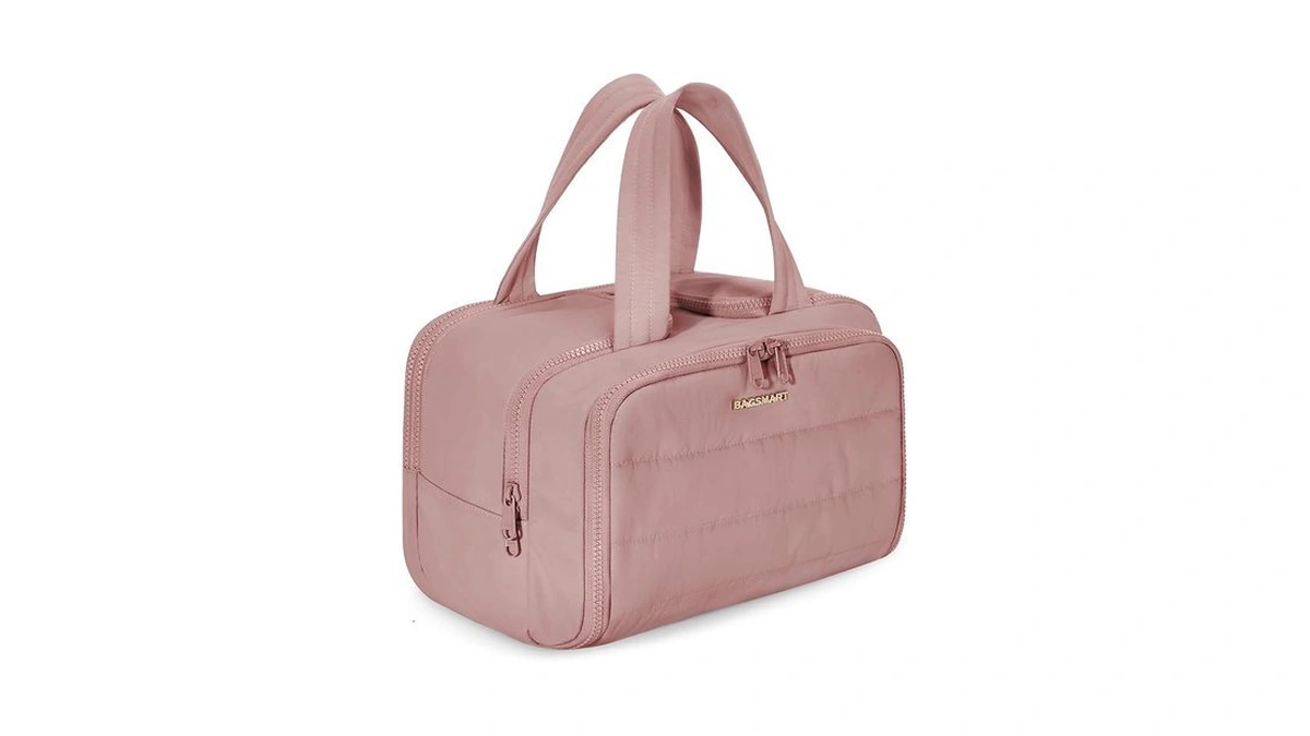 Bagsmart Travel Toiletry Bag, Lightweight Large Wide-open Travel Bag For