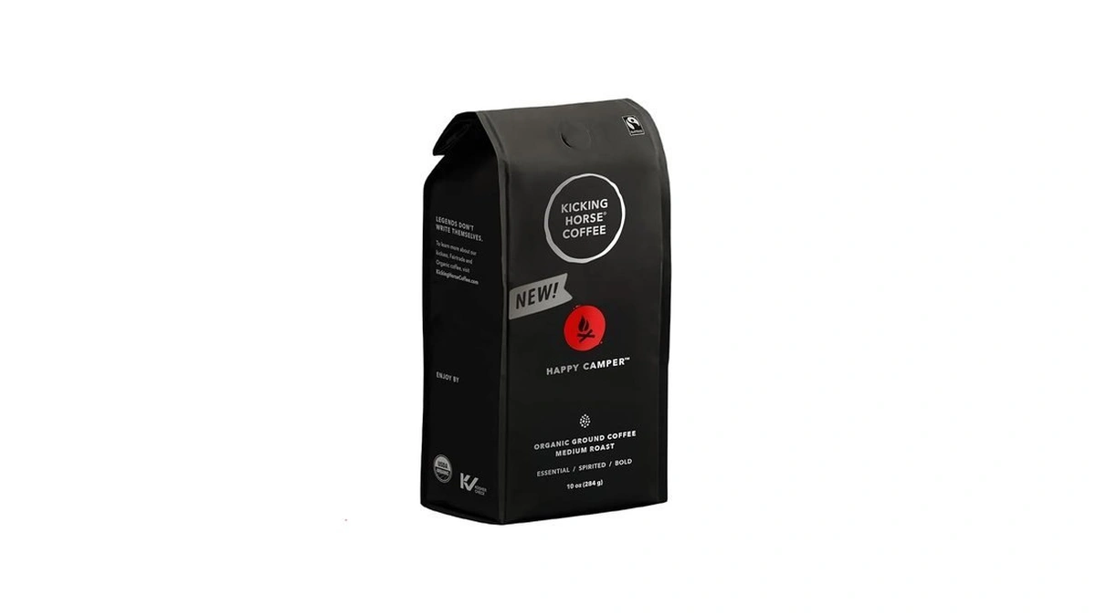 Kicking Horse Happy Camper Ground Coffee, 10 Ounce - Certified